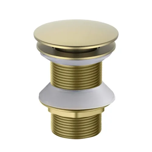 AQ6003BG сливной набор для раковины Push-open без перелива, шлиф. золото