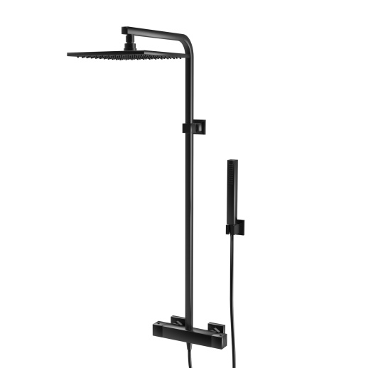 Душевая система PAINI Dax-R 84PZ689TH с термостатом, черный брашированный PVD (PZ)