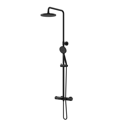 PAINI 09YO687THD250F3D110 Nove Душевая система с термоcтатом, фиксированный излив, черный