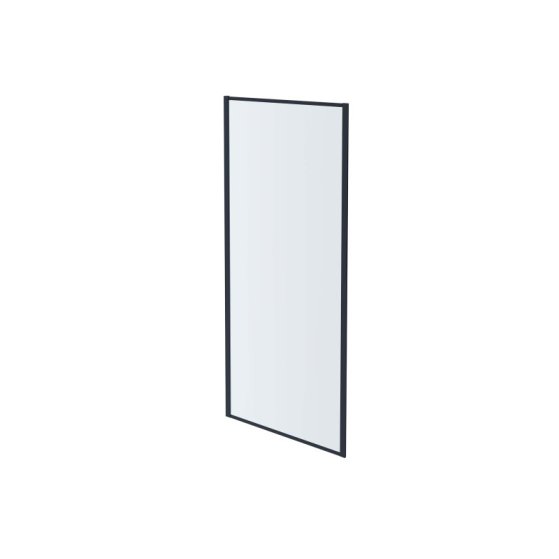 AQ ARI WA 10020GM Неподвижная душевая стенка 1000x2000, для комбинации с дверью, профиль оружейная сталь