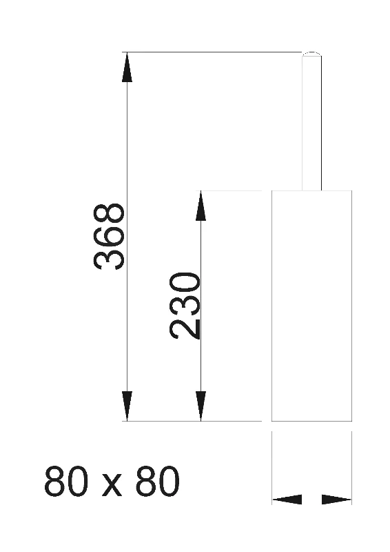 Ершик настенный квадратный из нержавеющей стали матовый Nofer 09074.S