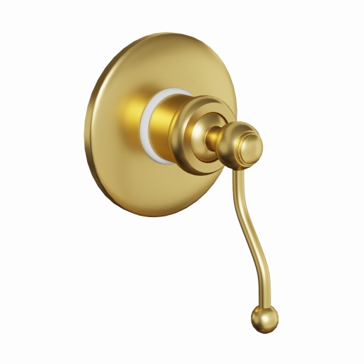 Смеситель для душа PAINI Duomo 88PJ690 встраиваемый, брашированное золото PVD (PJ)