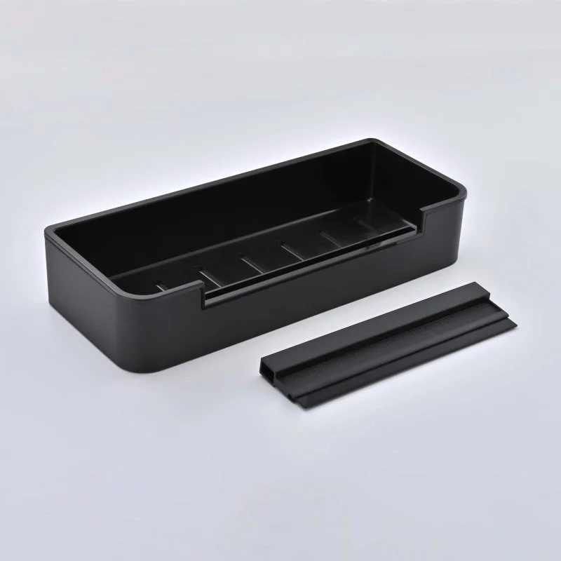 AQ4966MB полка для душа со стеклоочистителем, матовый черный