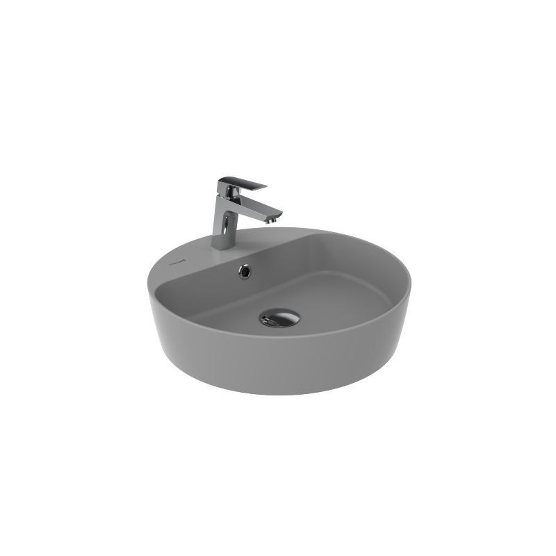 CREAVIT Раковина мебельная (45 см) ХОЛОДНЫЙ СЕРЫЙ МАТОВЫЙ LP146-00CG00E-0000 CREAVIT Раковина мебельная (45 см) ХОЛОДНЫЙ СЕРЫЙ МАТОВЫЙ LP146-00CG00E-0000