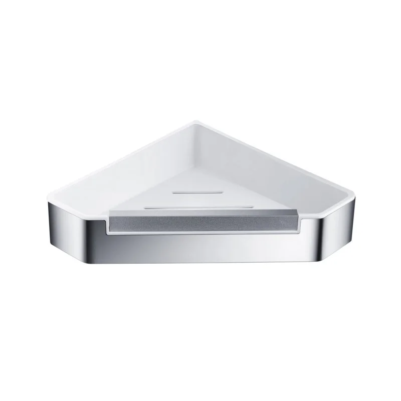 AQ4976CR угловая полка для душа со стеклоочистителем