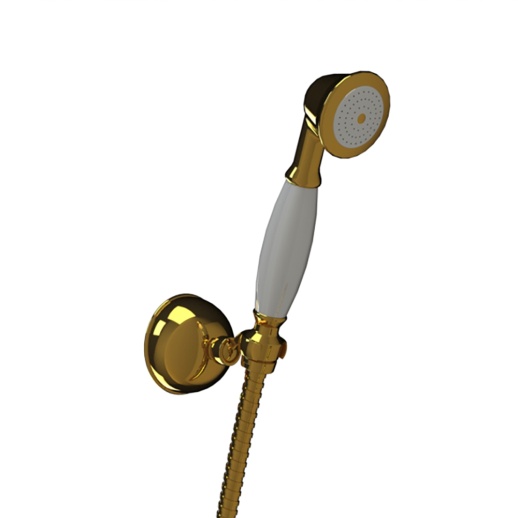 PAINI 17OP131 Комплект аксессуаров, лейка, шланг, держатель, золото