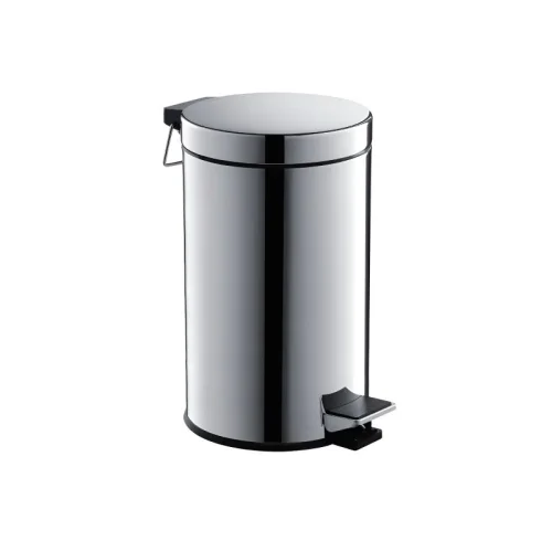 Корзина для мусора с педалью, 8л AQUATEK, полир. хром AQ4992CR