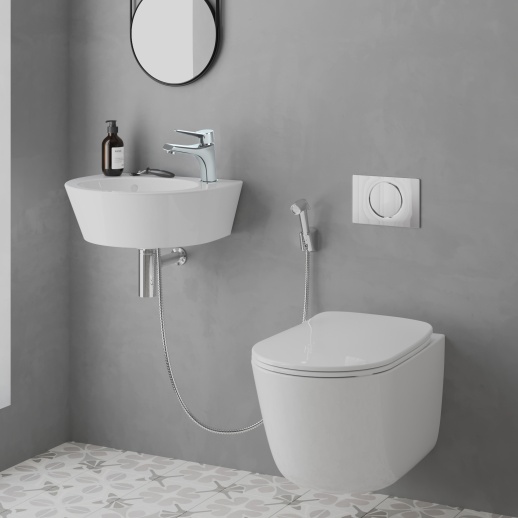 Смеситель для раковины PAINI Messina MECR205/574 с гигиеническим душем, хром (CR) Смеситель для раковины PAINI Messina MECR205/574 с гигиеническим душем, хром (CR)