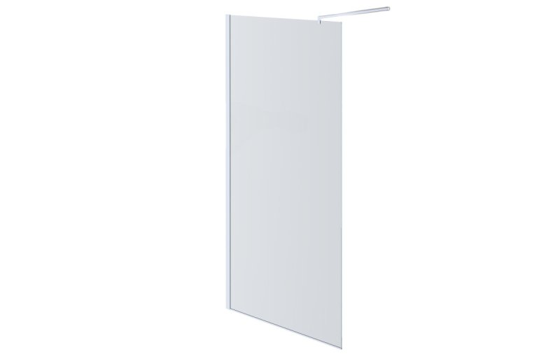 AQ NAR 6310-110 Душевая перегородка Walk in с держателем 1100x2000 профиль хром, стекло прозрачное