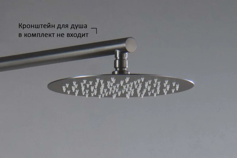 AQ2073BGM круглый верхний душ  250*2 мм, оружейная сталь