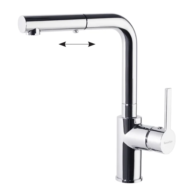 Смеситель высокий для кухни однорычажный с выдвижной лейкой DRAKO 331902H1