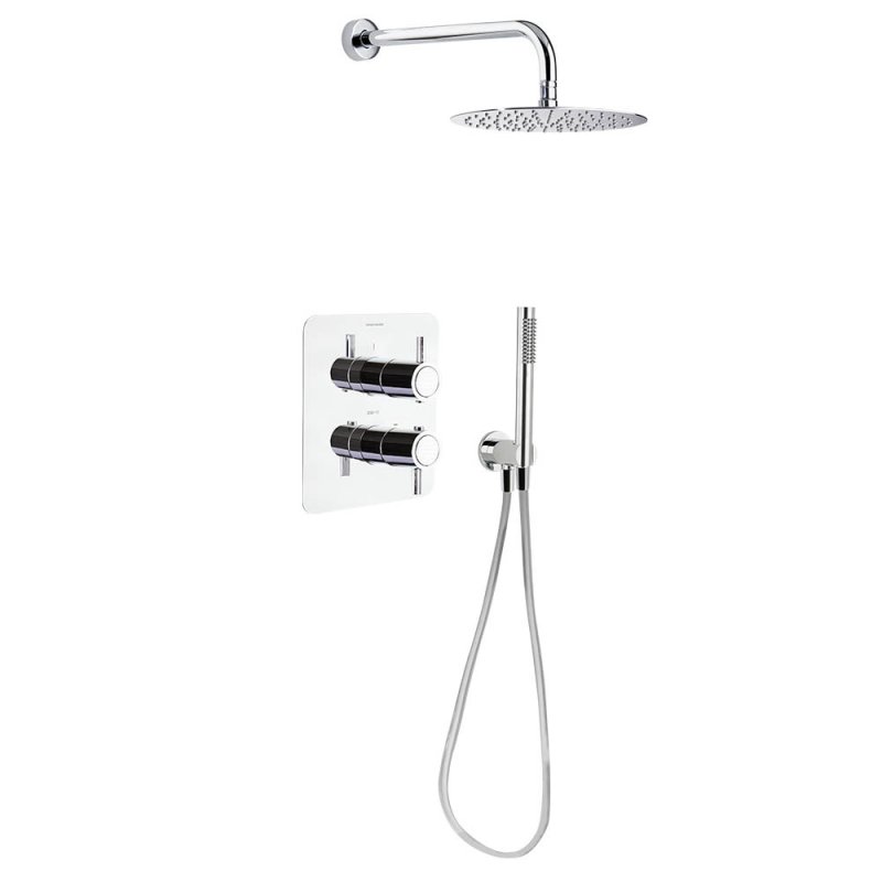 Встраиваемая термостатическая душевая система с тропическим душем и душевым комплектом ODISEA K3987021