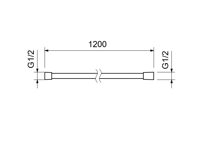 Шланг для душа 120 см ПВХ AQUATEK AQ2104CR