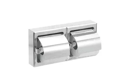 Держатель для 2 рулонов туалетной бумаги с крышкой встраиваемый Nofer 05008.B