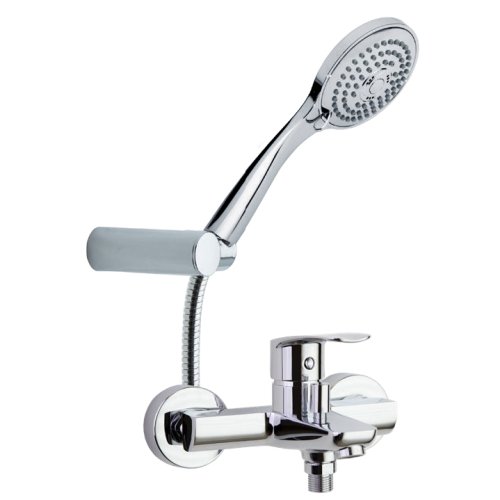 Смеситель для ванны наружнего монтажа однорычажный с душевым комплектом NEW FLY 570502T3