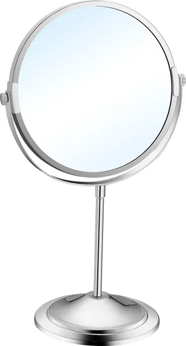 Зеркало косметическое  настольное круглое двустороннее Nofer 08004.B