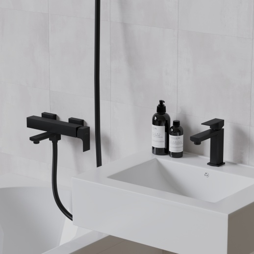 Смеситель для раковины PAINI Grazia 21PZ205S без донного клапана, черный брашированный PVD (PZ) Смеситель для раковины PAINI Grazia 21PZ205S без донного клапана, черный брашированный PVD (PZ)