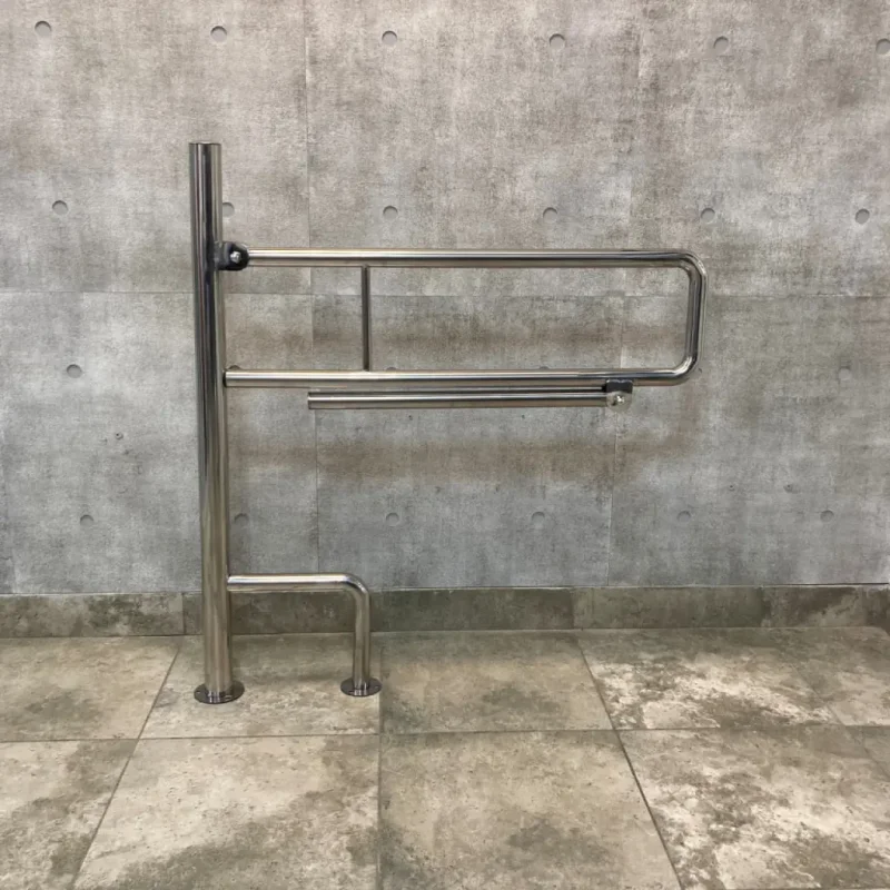 Поручень напольный откидной 900х800, с дополнительной опорой SAWY SNP 42