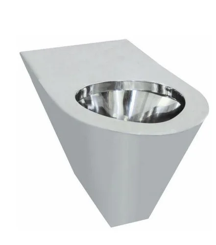 Унитаз из нержавеющей стали без сливного бака матовый 340*370*700 Nofer 13011.S