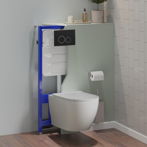 URBSET41MB COX Комплект 4 в 1 URBATEC безободковый унитаз, сиденье, инсталляция, кнопка черная матовая URBSET41MB COX Комплект 4 в 1 URBATEC безободковый унитаз, сиденье, инсталляция, кнопка черная матовая