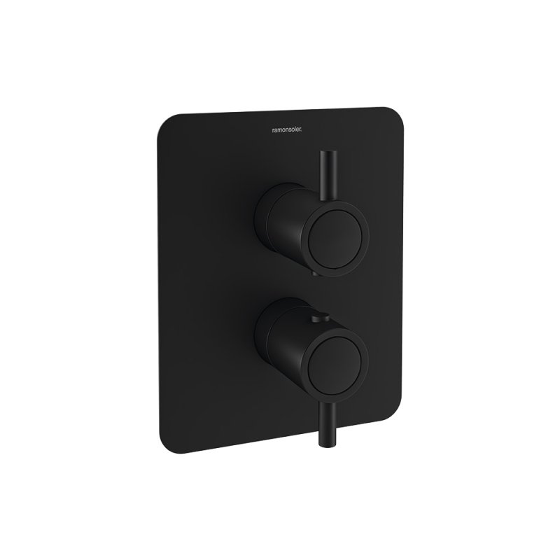 Встраиваемый термостатический смеситель для душа ODISEA 392421SNM Черный на  1 выход