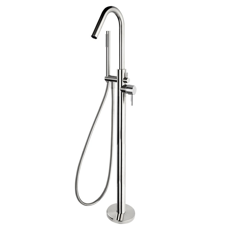 Напольный смеситель для ванны однорычажный с душевым комплектом ODISEA 398503MO