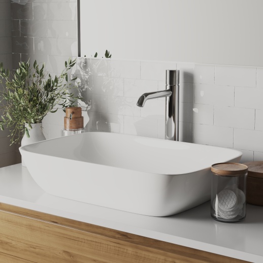 Смеситель для раковины PAINI Cox Grip 7GCR205OLL без донного клапана, высокий, хром (CR) Смеситель для раковины PAINI Cox Grip 7GCR205OLL без донного клапана, высокий, хром (CR)