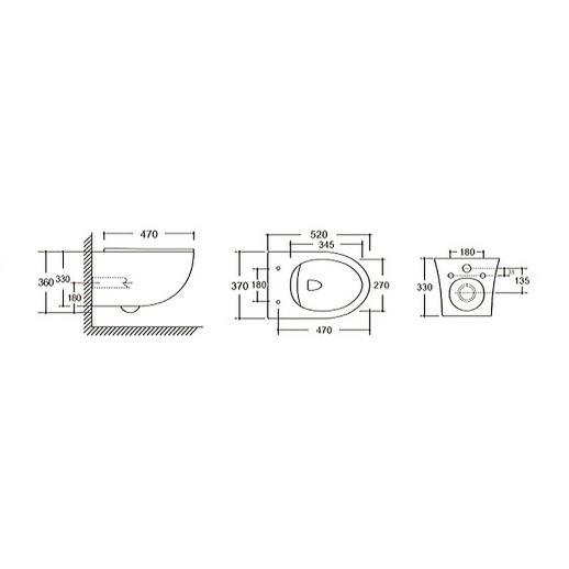 URBATEC URB742005WH Унитаз подвесной 520x370x360 мм Rimless Brera, с сиденьем, белый глянец URBATEC URB742005WH Унитаз подвесной 520x370x360 мм Rimless Brera, с сиденьем, белый глянец