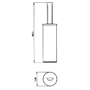 Ёршик для унитаза PAINI 89CR061 Lady, хром (CR) Ёршик для унитаза PAINI 89CR061 Lady, хром (CR)