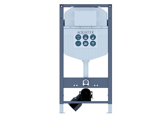 Инсталляция для подвесного унитаза Aquatek Duos 50 INS-0000023 , 1130*520*100 мм , +звукоизоляционная прокладка