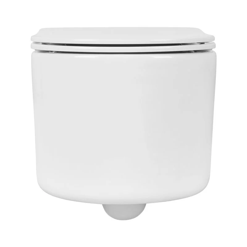 Унитаз-компакт подвесной безободковый AQUATEK МИЯ AQ2004T-00 490*370*340 мм, белый, смыв Торнадо