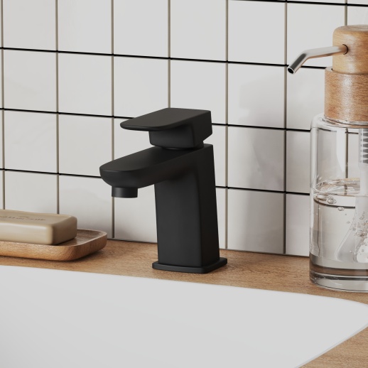 Смеситель для раковины PAINI Nove 09YO205 без донного клапана, черный (YO) Смеситель для раковины PAINI Nove 09YO205 без донного клапана, черный (YO)