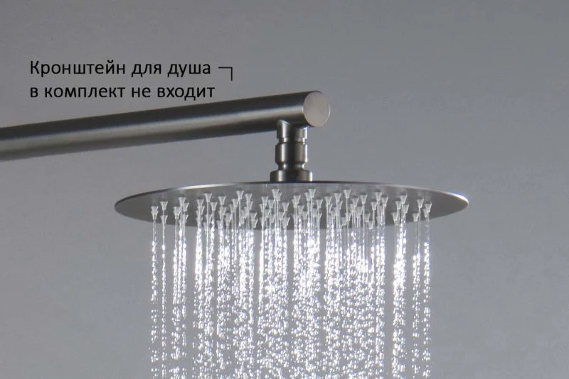 AQ2073BGM круглый верхний душ  250*2 мм, оружейная сталь
