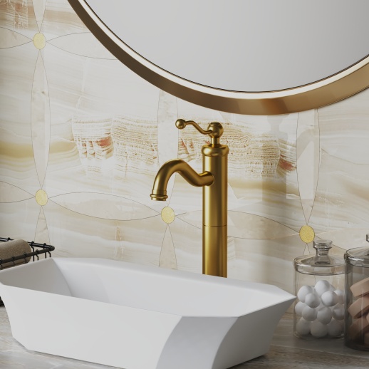 Смеситель для раковины PAINI Duomo 88PJ205LL без донного клапана, высокий, брашированное золото PVD (PJ) Смеситель для раковины PAINI Duomo 88PJ205LL без донного клапана, высокий, брашированное золото PVD (PJ)