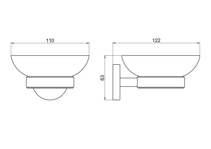 AQ4603BGM БЕТТА мыльница, оружейная сталь