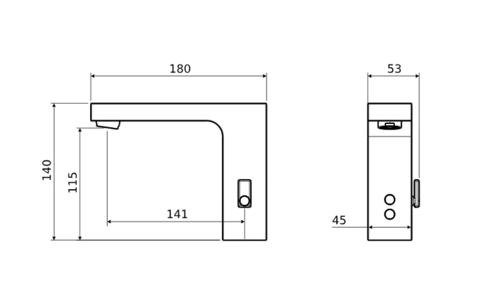 Смеситель для раковины Aquatek Лира AQ5610CR электронный