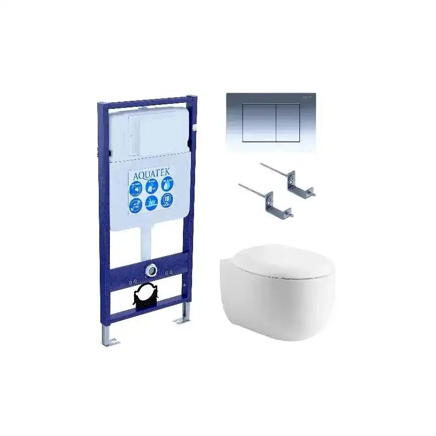 Комплекты унитазы с инсталляцией Aquatek