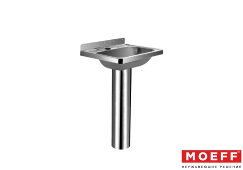 Раковина с пьедесталом из нержавеющей стали Moeff MF-151
