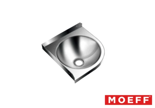Раковина угловая настенная из нержавеющей стали Moeff MF-141