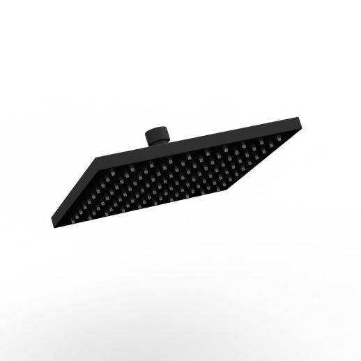 Верхний душ PAINI 50YO759Q25ABS квадратный 250х250 мм, пластик, чёрный