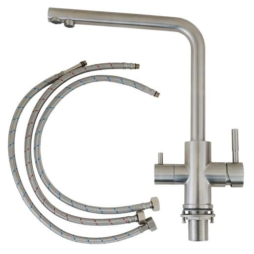 Смеситель для кухни PAINI Norda NRPW6433VEB90 с подводом для фильтра, никель PVD Смеситель для кухни PAINI Norda NRPW6433VEB90 с подводом для фильтра, никель PVD