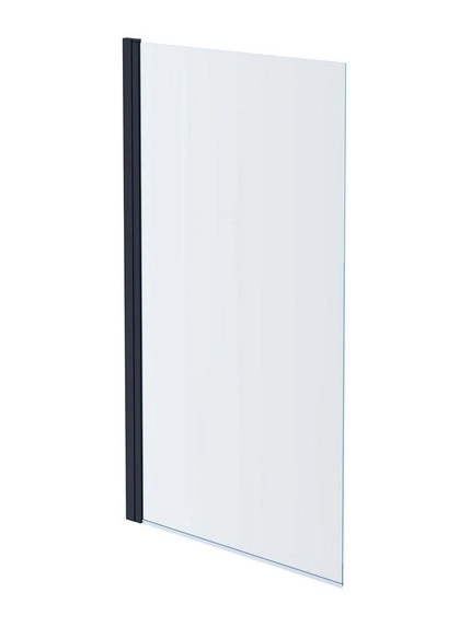 AQ DEL SBA 10015GM Шторка на ванну двухэлементная, поворотная 1000X1500 профиль оружейная сталь, стекло прозрачное