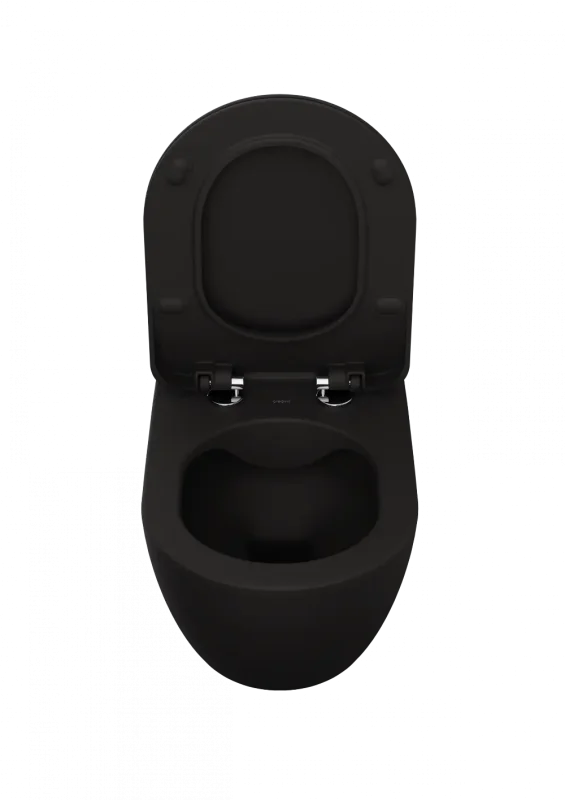 CREAVIT FREE Унитаз подвесной безободковый ЧЕРНЫЙ МАТОВЫЙ FE322-11SM00E-0000