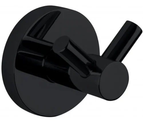 Крючок для ванной двойной NIZA черный Nofer 16852.N