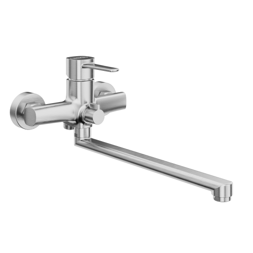 Смеситель для ванны с длинным изливом Urbatec Evolution без аксессура, сталь PVD (PA) - EV22853PA Смеситель для ванны с длинным изливом Urbatec Evolution без аксессура, сталь PVD (PA) - EV22853PA