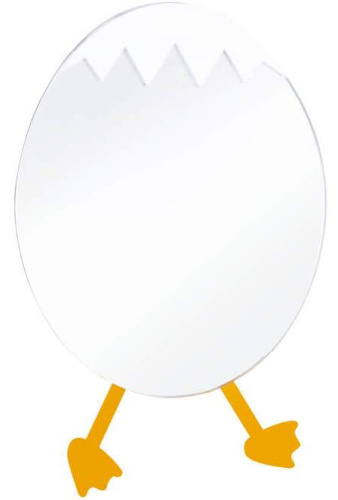 CREAVIT DUCKY Зеркало Яйцо ЖЕЛТЫЙ DC30035-B