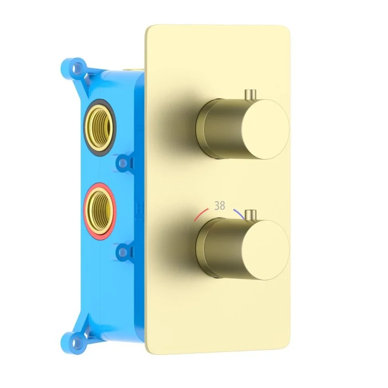 AQUATEK AQ1393BG ЕВРОПА термостатический смеситель для ванны 3 режима