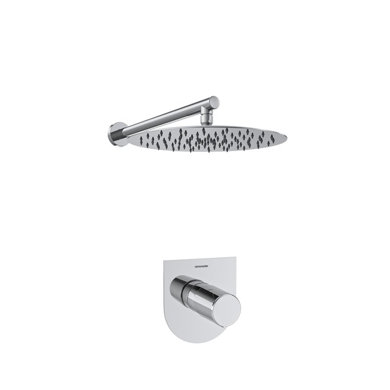Встраиваемый смеситель для душа с тропическим душем TZAR K3418013