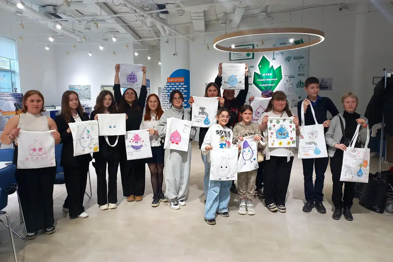 Волонтёры Лаборатории защиты воды. Подготовка