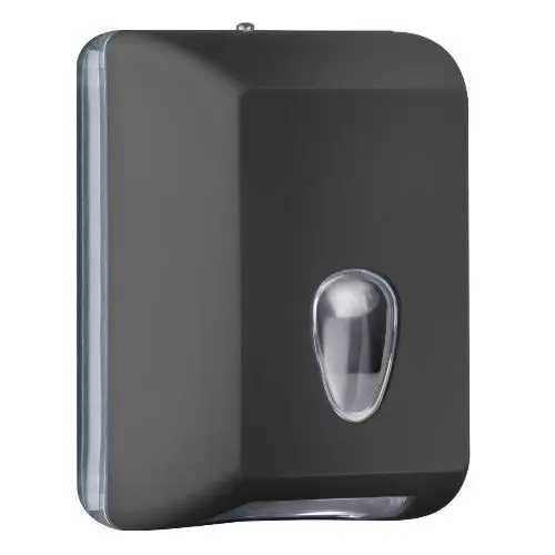 Диспенсер для листовой туалетной бумаги из ABS  пластика, Black Nofer 04030.N